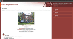 Desktop Screenshot of brickbaptist.com