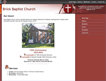 Tablet Screenshot of brickbaptist.com